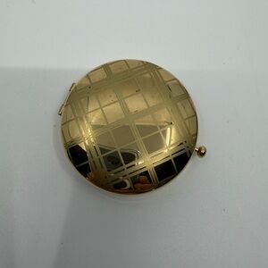 Estee Lauder Lucidity Gold Plaid Compact Mirror pressed powder